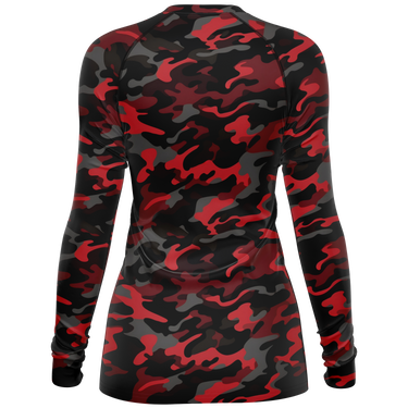 Chokefish™ Long Sleeve Rashguard Camouflage Woman's Shirt-010